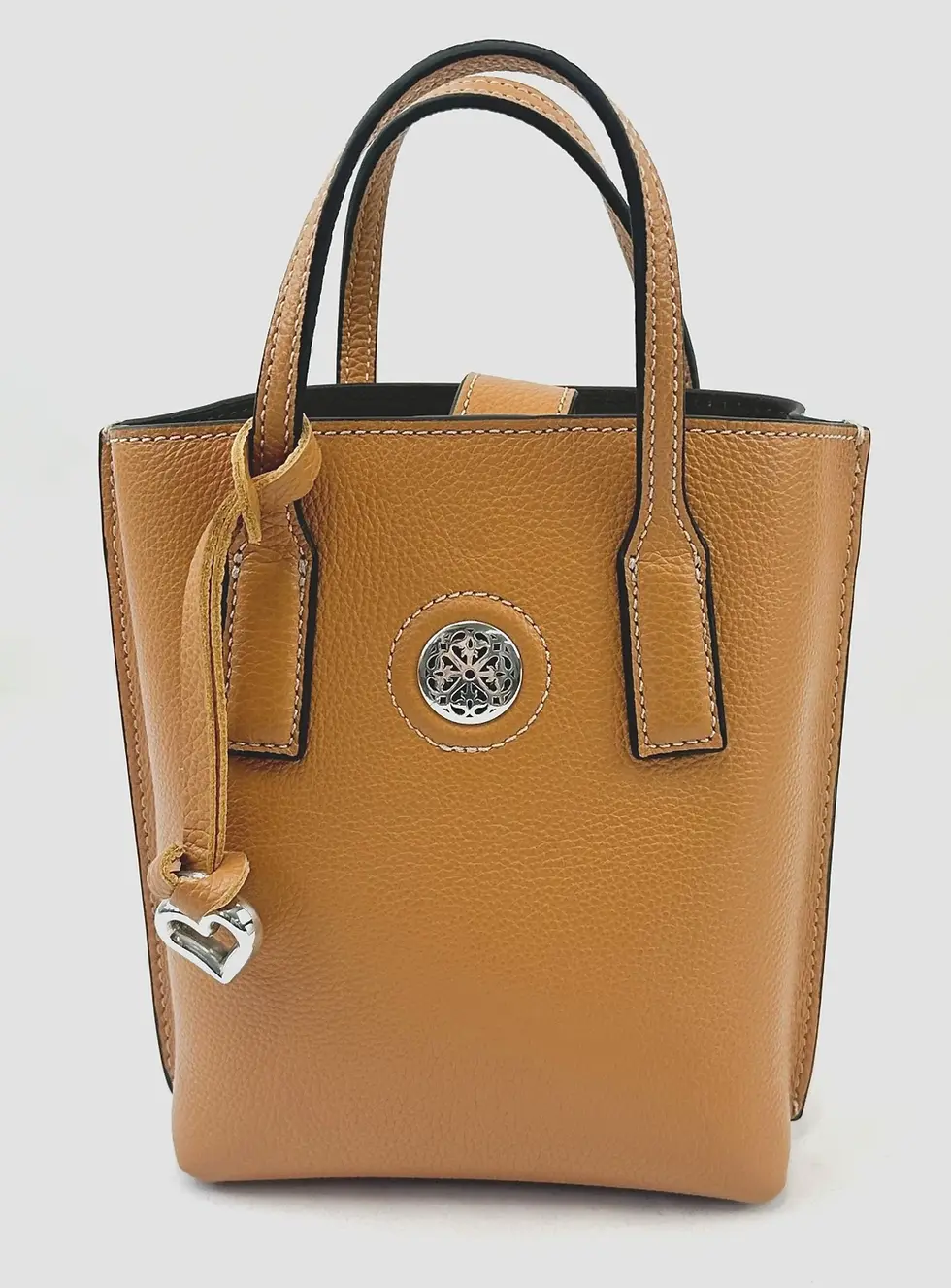 Hình thu nhỏ: NEW BRIGHTON Ferrara Teena Mini Leather Tote Bag Caramel Strap Bag Cross body