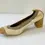 Miniatura: CHANEL Leather Suede Ballet Pumps 35.5 5.5 US Beige Cap Toe Elastic Chunky Heel