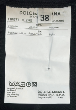 Thumbnail: DOLCE & GABBANA Stretchy 2 Tank Top 38 Black D&G Embellished Logo