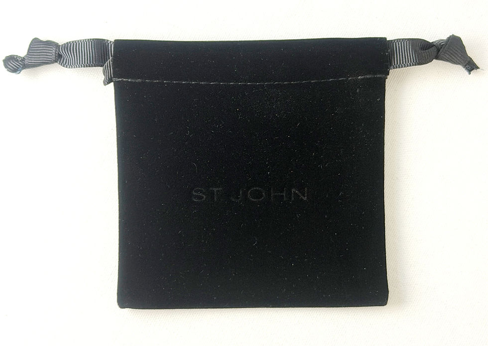 縮圖：NEW ST. JOHN Handbag Mini Brooch Pin Brown Enamel Crystals 24KGP Logo Enhancer