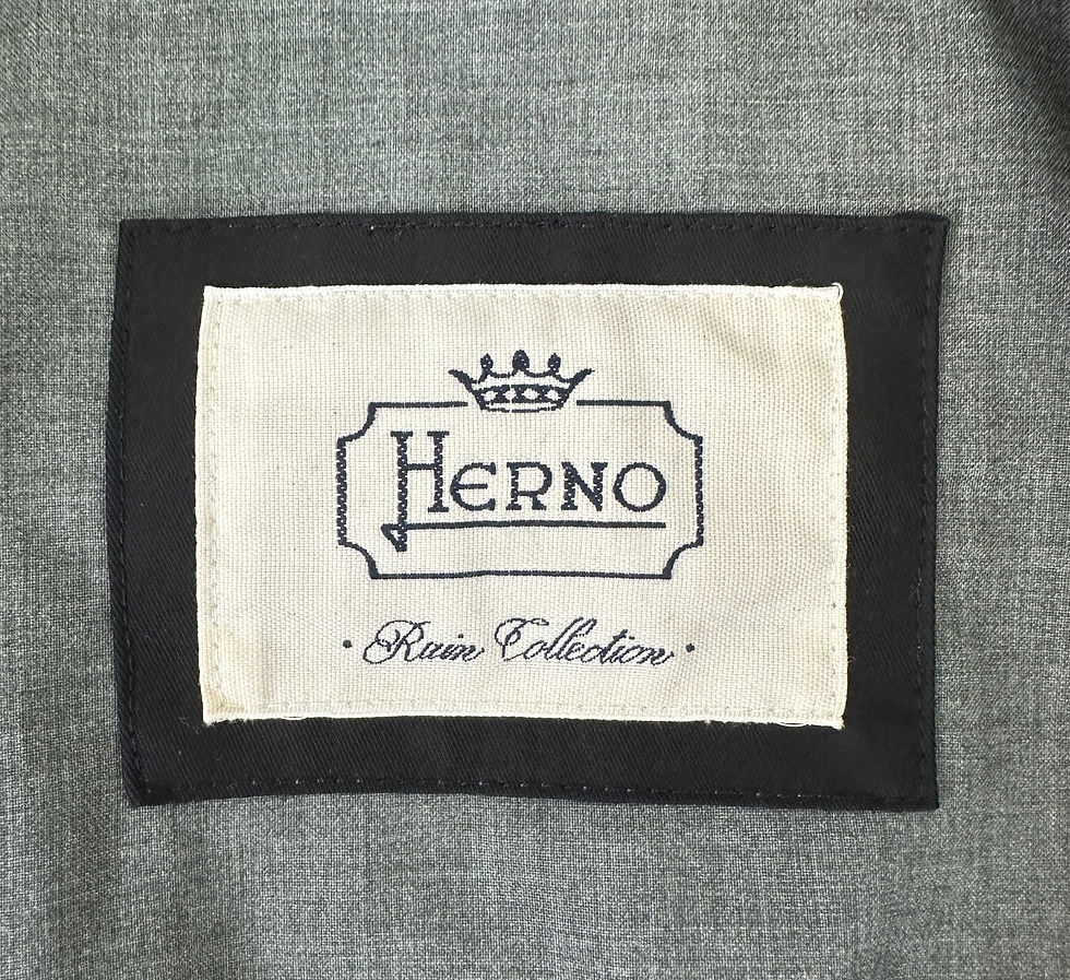 Thumbnail: HERNO Rain Collection Black 3/4 Sleeves Short Cotton Jacket 42 6