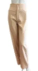 Thumbnail: THIERRY MUGLER 2PCS Wool 36 Jacket / Pant Beige Two Front Button Collared