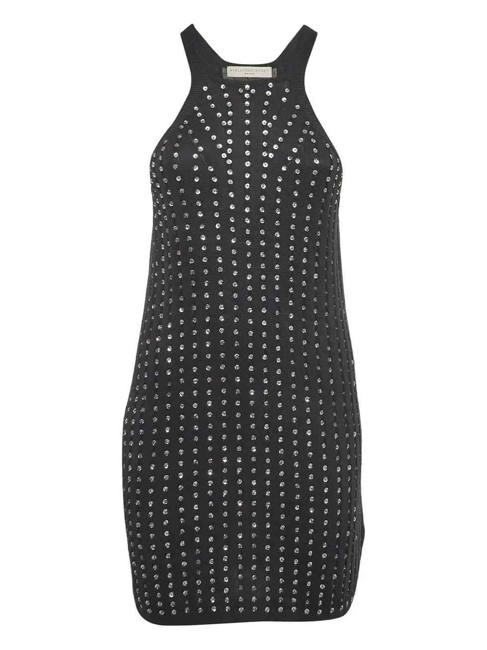 Miniatura: NWT STELLA MCCARTNEY Knit Sleeveless Dress 40 Dark Gray Sequin Embellished 4 6