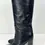 Thumbnail: SALVATORE FERRAGAMO Filippo Calfskin Leather Knee High Heel Boots 10 Black