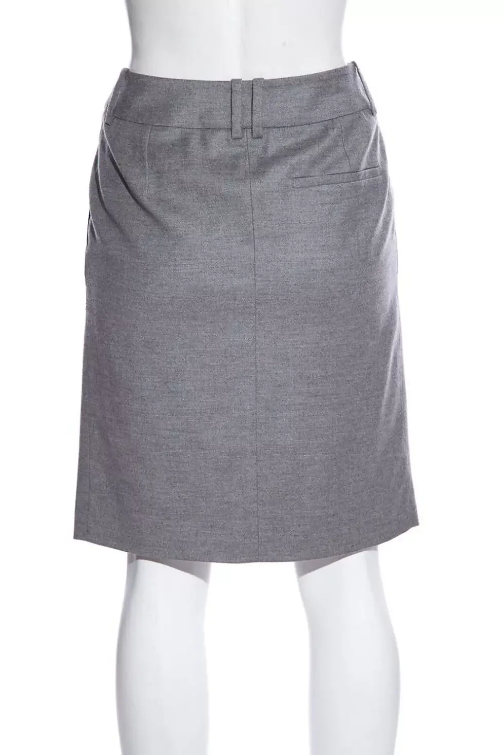 Miniatura: Gucci Wool Skirt 42 IT Grey Buckle Horsebit US 6 Pockets Medium Knee-Length