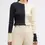Thumbnail: LAFAYETTE 148 NY Black Ivory Colorblock Ribbed Crew Sweater Pullover M 8 10