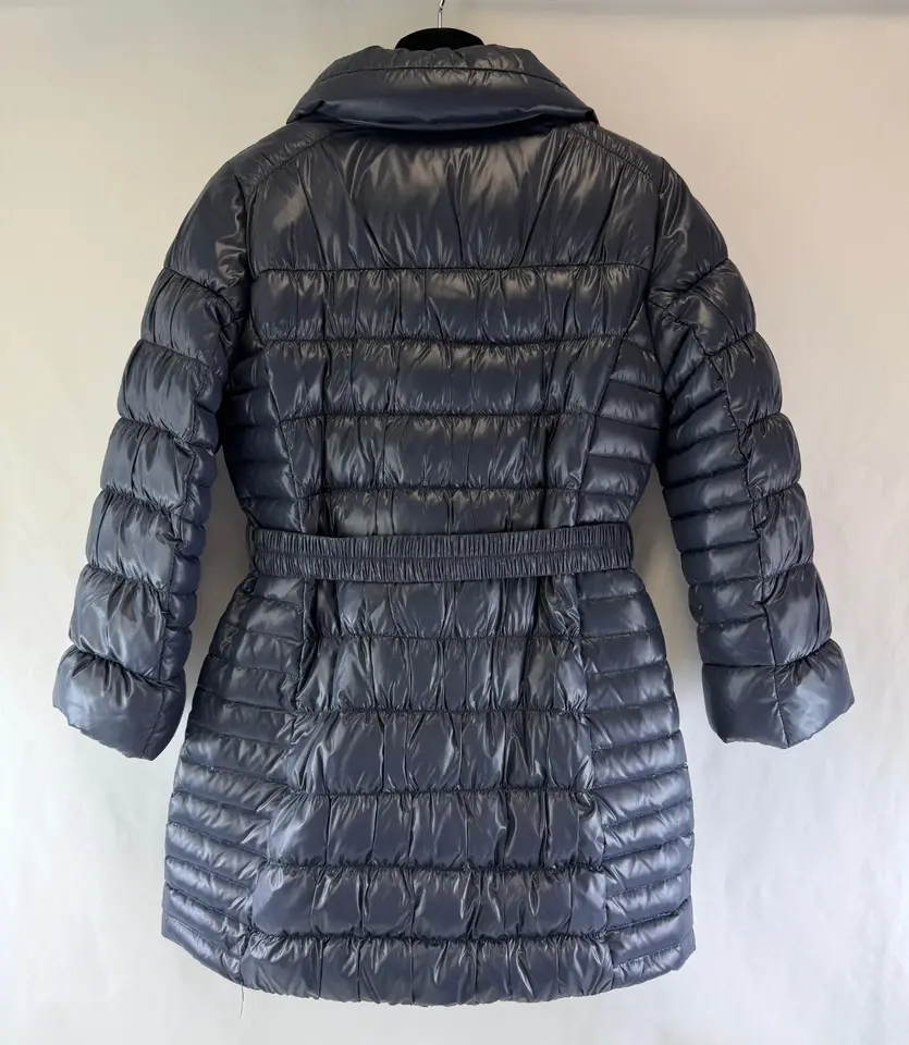 Hình thu nhỏ: WEEKEND MAX MARA Puffy Mid Length Coat Jacket 2 Navy Quilted Goose Padding