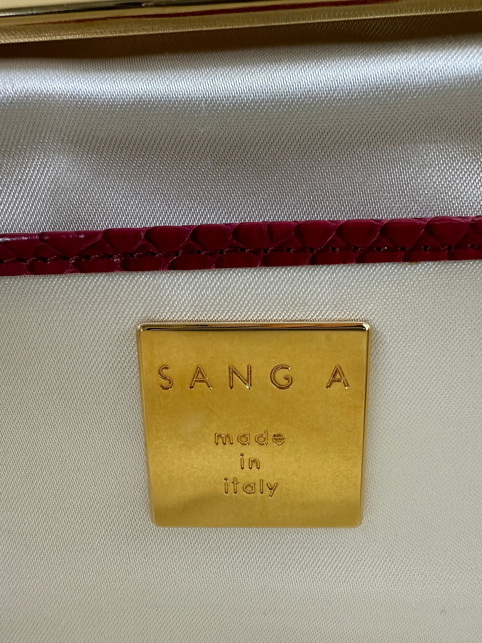 縮圖：SANG A Red Jade Python Long Clutch Handbag Spring 2007