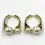 Thumbnail: CHRISTIAN DIOR Tribales New Look Earrings Gold White Resin Pearls Medium