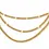 Hình thu nhỏ: NWT ST. JOHN KNITS Vintage Gold Chain Belt Adjustable Beige Enamel Logo Signed