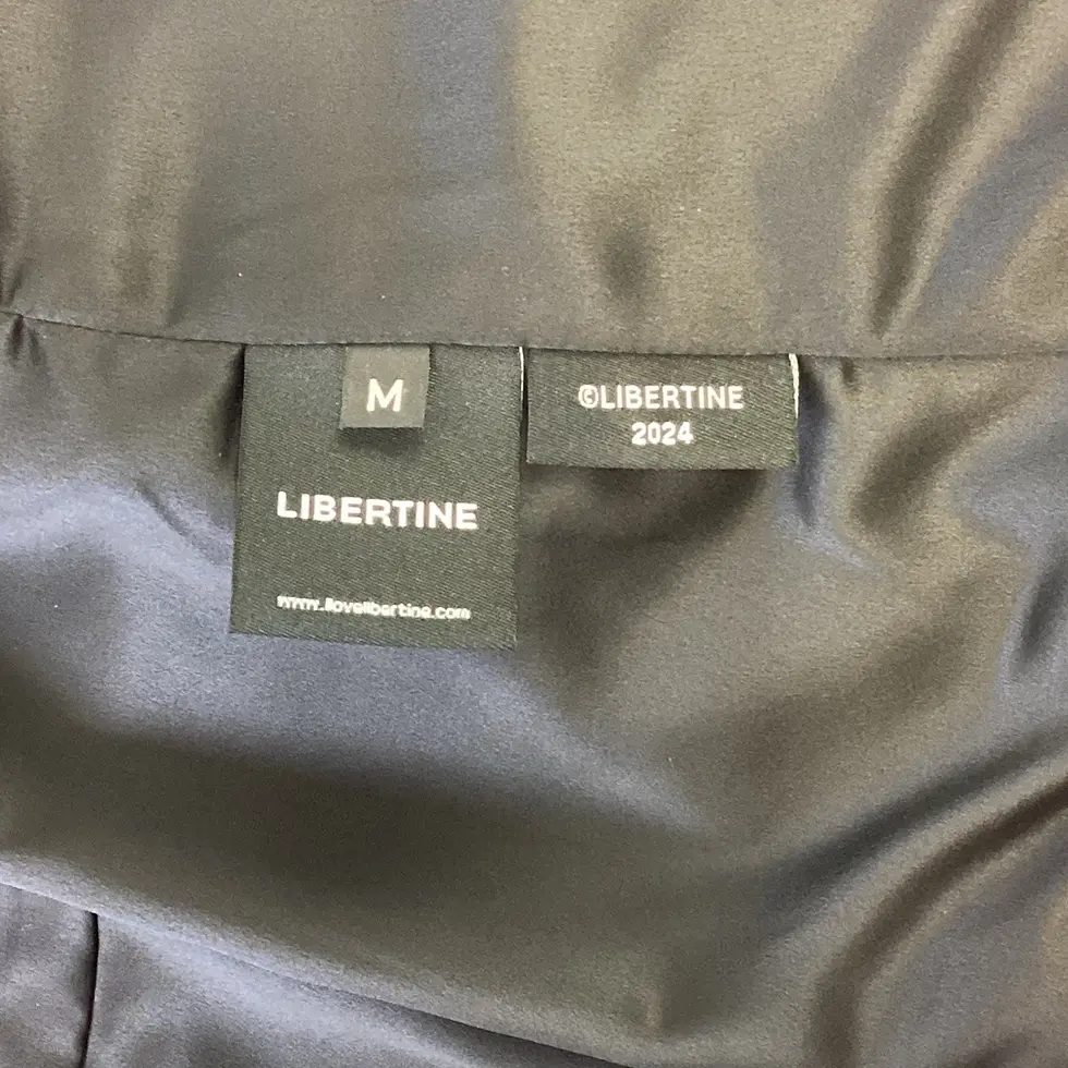 Thumbnail: LIBERTINE "Poeme" Noir Short Jacket Blazer Medium Black White Word Straps