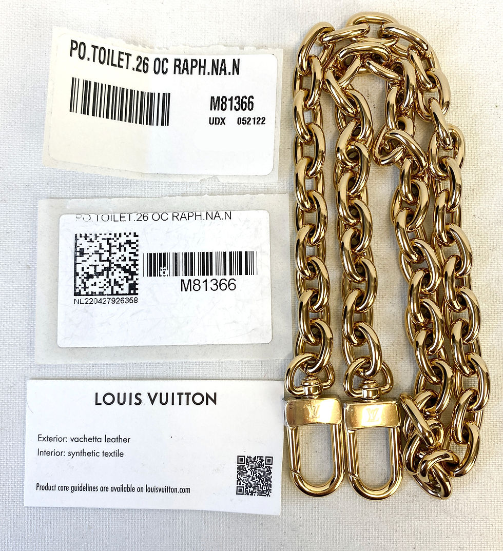 Miniatura: NEW LOUIS VUITTON Natural Raffia Toiletry Pouch On Chain M81366 2022