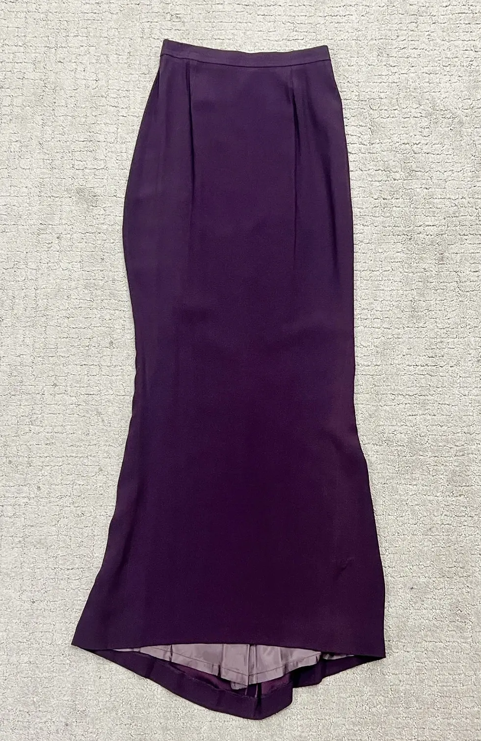 Thumbnail: GIVENCHY COUTURE 2PCS Jacket Maxi Skirt Suit 36 4 Purple Single Breasted