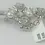 Miniatura: NEW ST. JOHN Silver Tone Brooch Swarovski Crystals Flower Stem Pearl Pin RARE