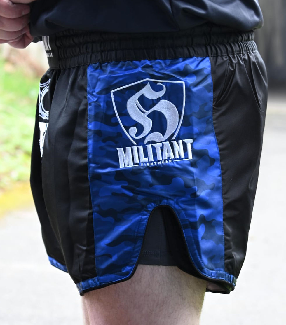 Thumbnail: MLTNT "Bloodsport" Muay Thai Shorts (BLUE)