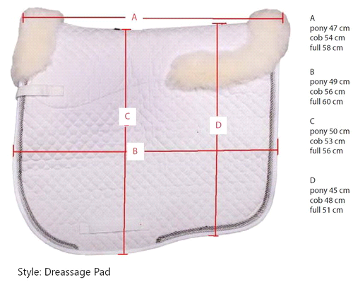 Thumbnail: Exquisite Dressage Saddle Blanket collection