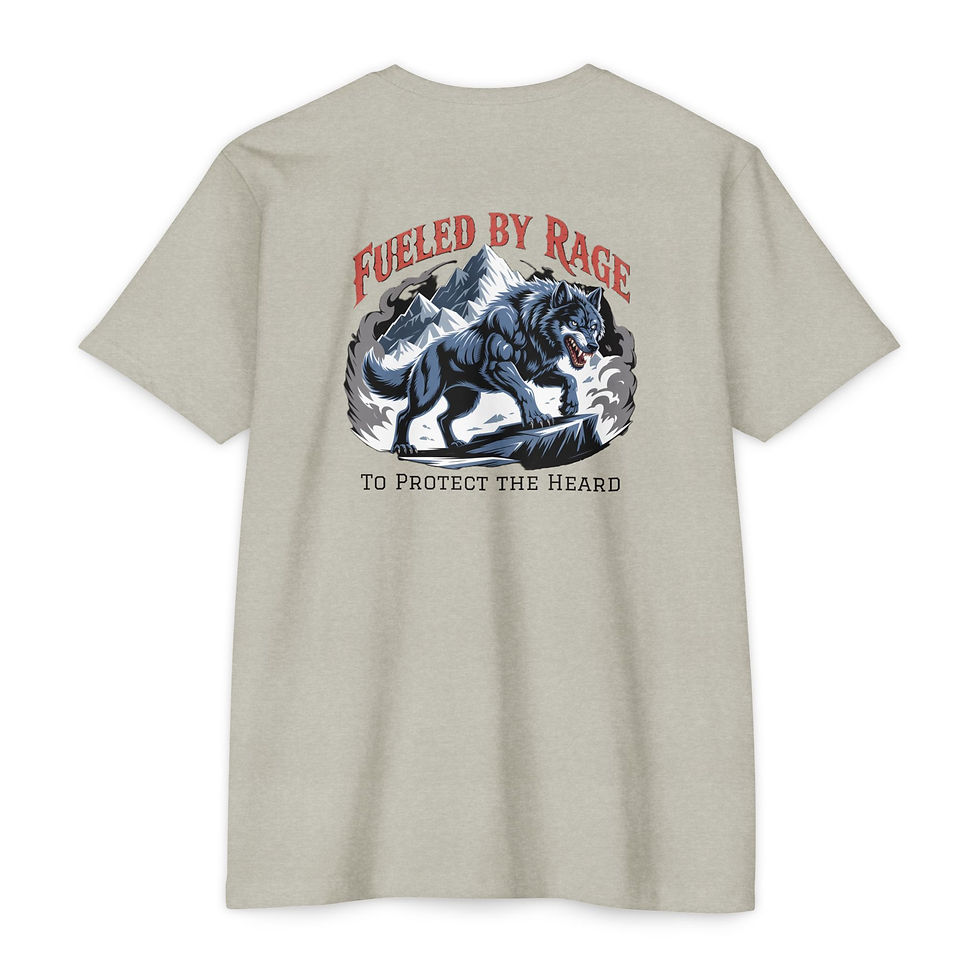 Thumbnail: CVC Jersey T-shirt Fueled by Rage Workout Tee for Veterans Support