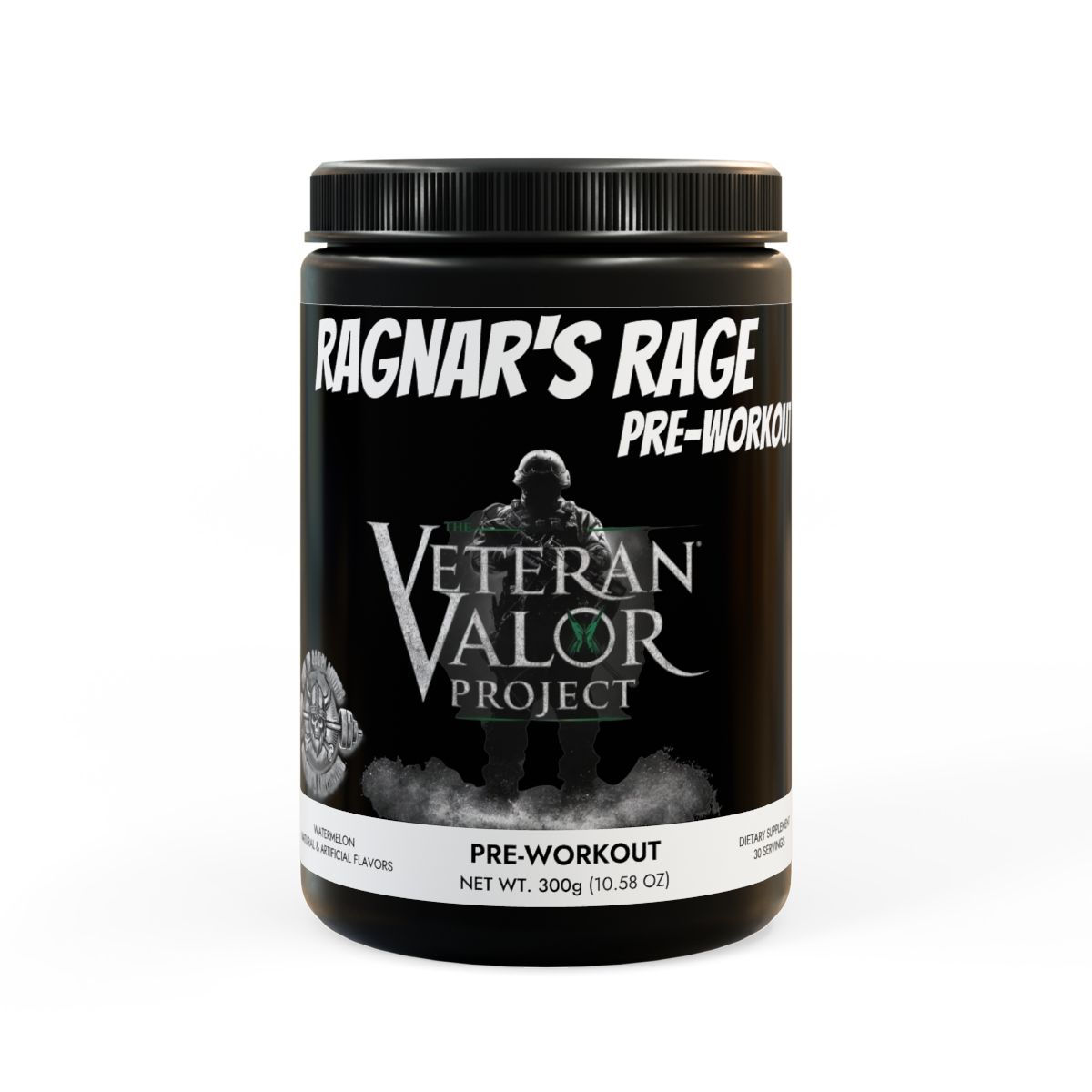 Ragnar's Rage Pre-Workout Supplement, Watermelon (300g, 10.58oz)