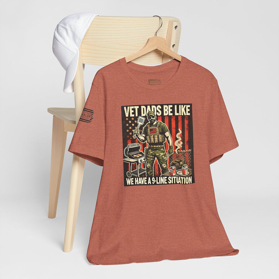 Thumbnail: Veteran Valor Project Unisex Tee, 9- Line