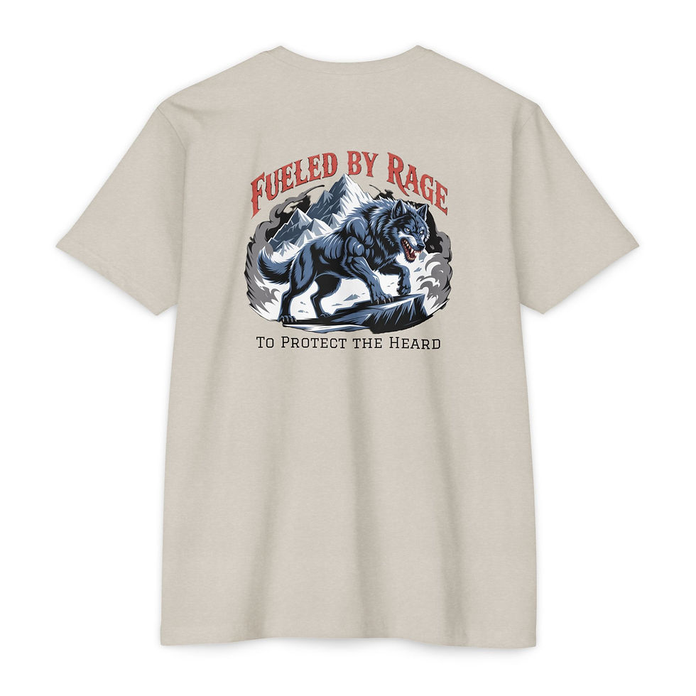 Thumbnail: CVC Jersey T-shirt Fueled by Rage Workout Tee for Veterans Support