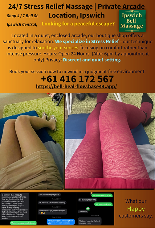 Massage shop table
legs of a women