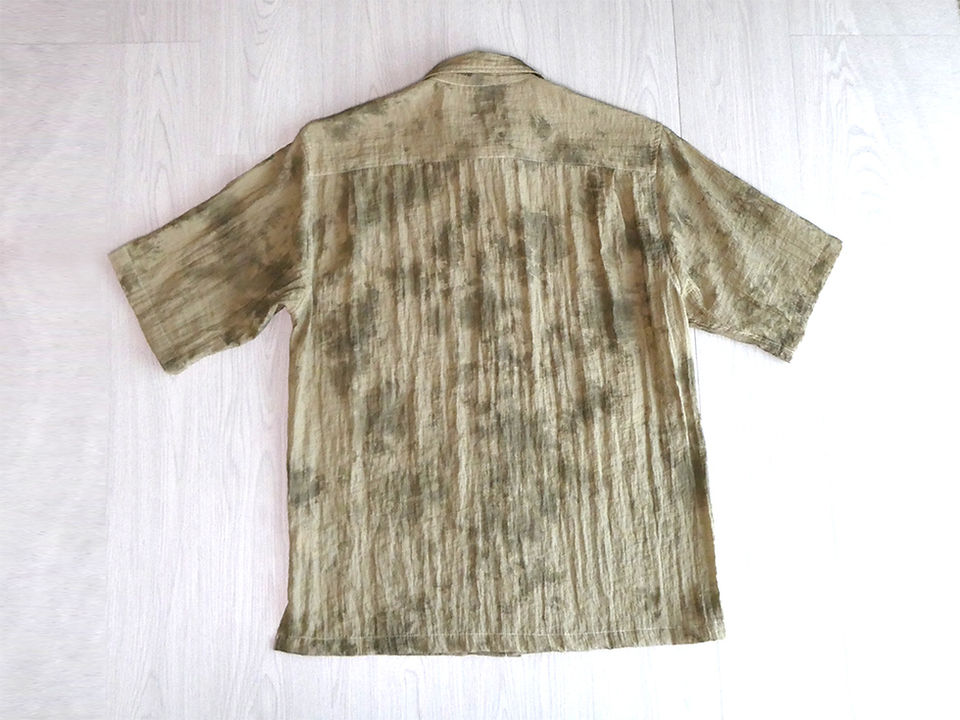 PAC FABRIC DYE カーキムラ染めシャツ