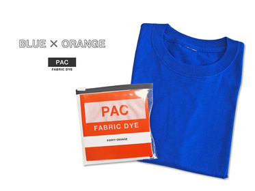 青いTシャツをオレンジで染めると?