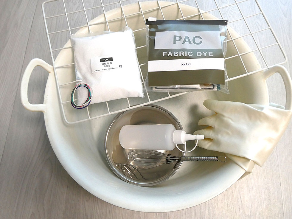 PAC FABRIC DYE カーキムラ染めシャツ