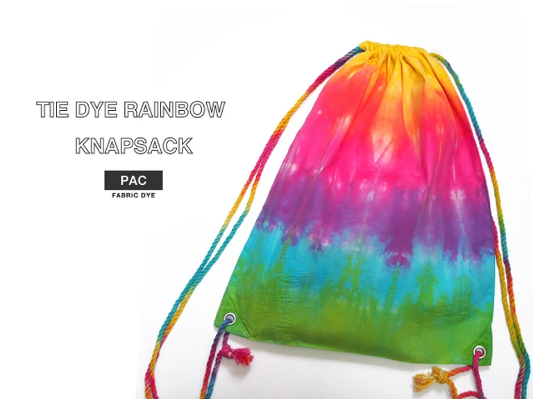 レインボーカラーのタイダイ