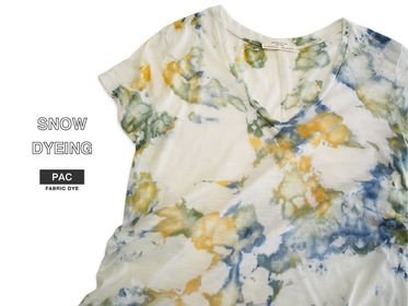 雪で染色“SNOW DYE”