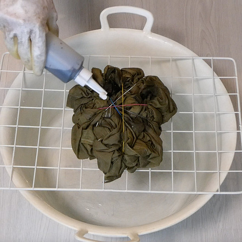 PAC FABRIC DYE カーキムラ染めシャツ