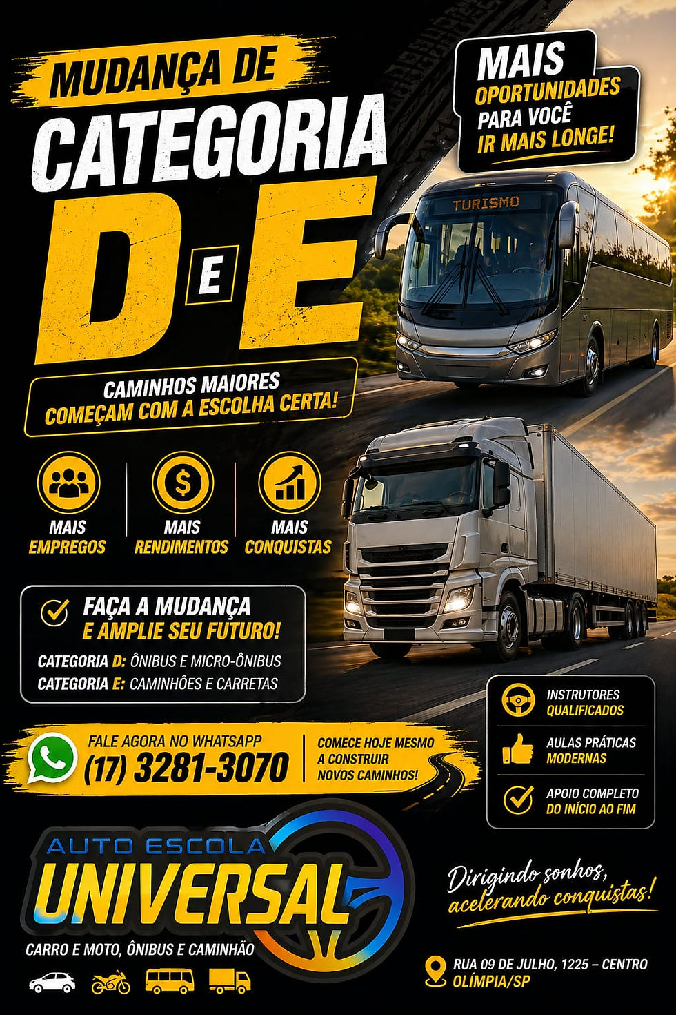 CNH D (10 AULAS DE ÔNIBUS)