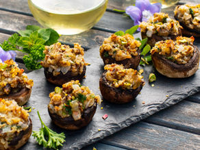 CHAMPIÑONES RELLENOS DE PISTACHE