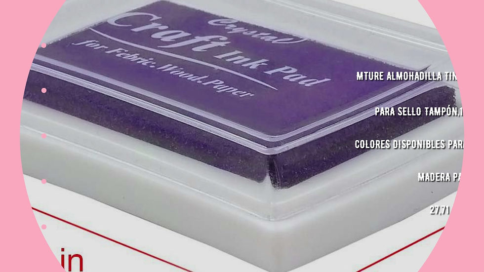 Miniatura: ALMOHADILLA TINTA PARA SELLO TAMPÓN12 COLORES