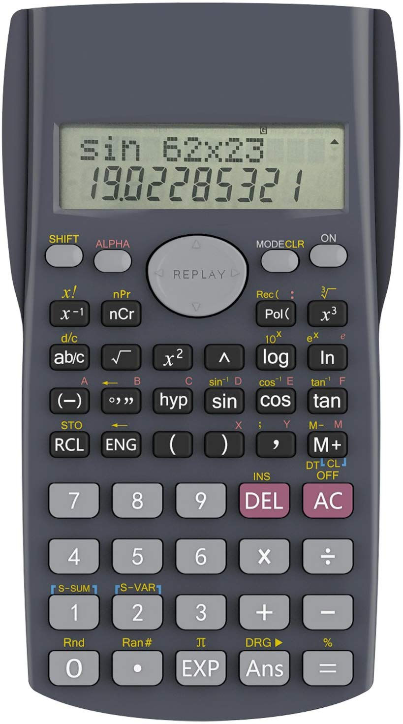 CALCULADORA CIENTÍFICA 2 LÍNEAS MUESTRAN