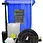 Thumbnail: Mobile 240L spill kit with wheelie bin for fast cleanup
