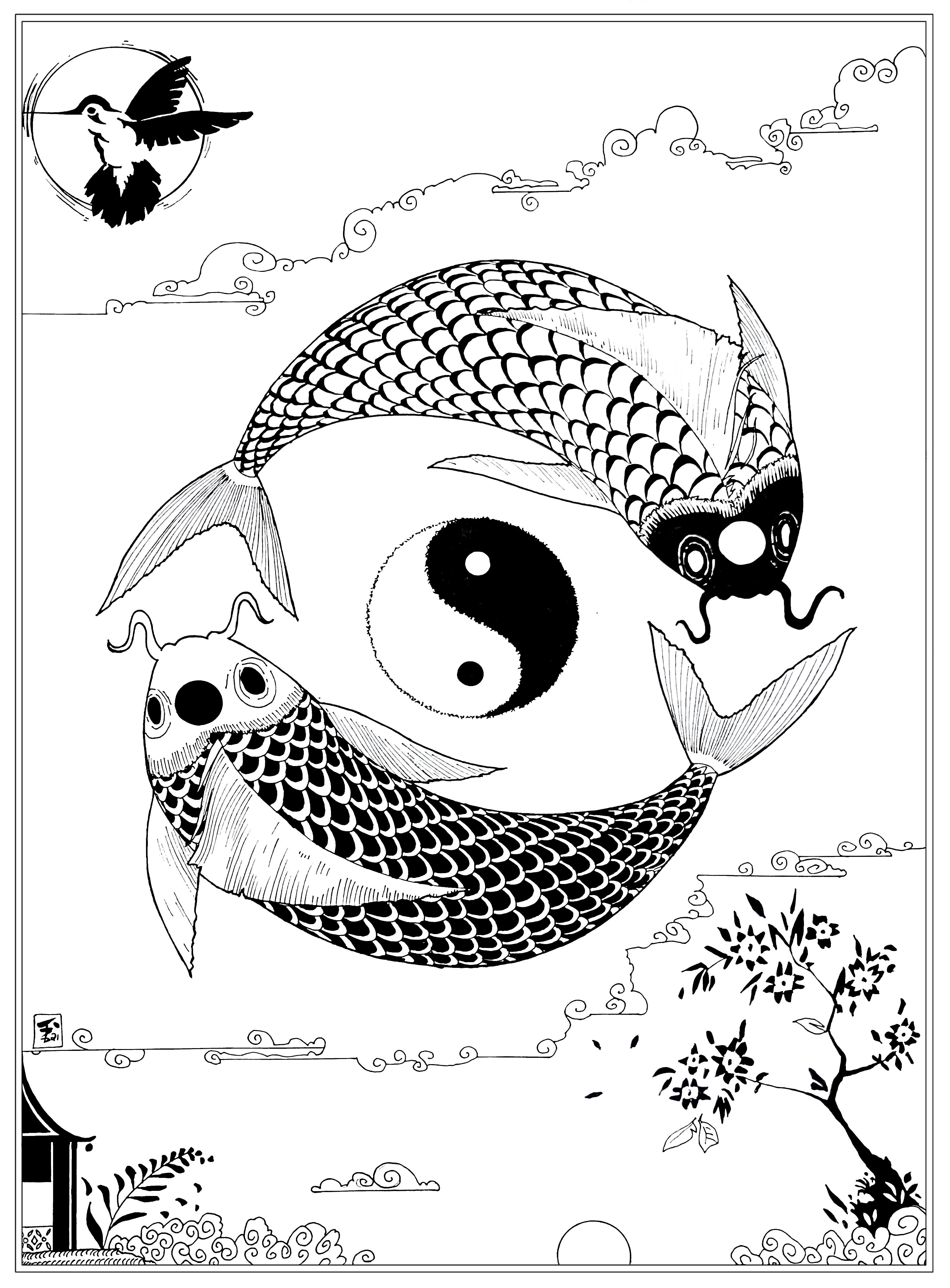 "Taoism" Coloring page