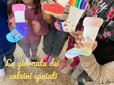 “GIORNATA DEI CALZINI SPAIATI” : il viaggio dell’unicità e della diversità.