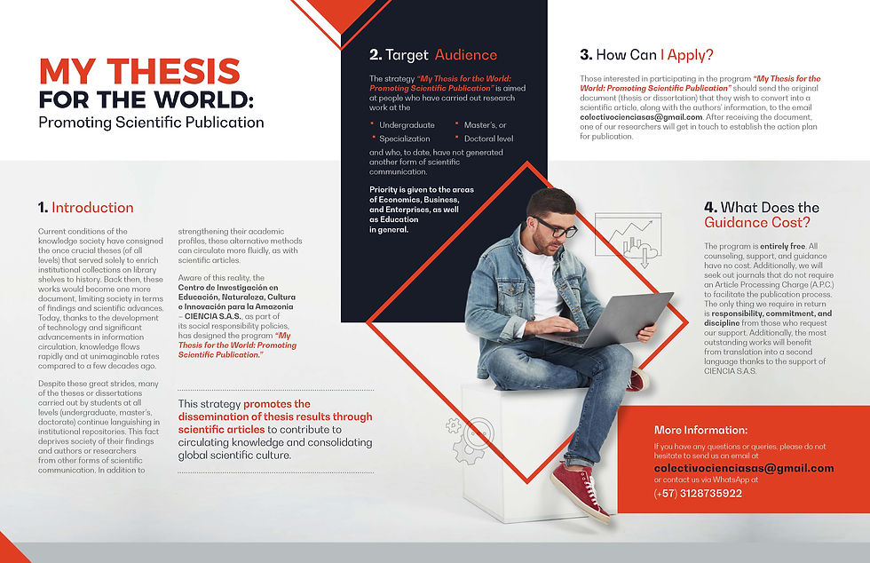 Publicación My thesis for the world (2023)