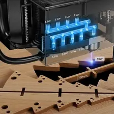 Laser cutting wood, acrylic