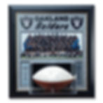 Custom Framed Oakland Raiders Football