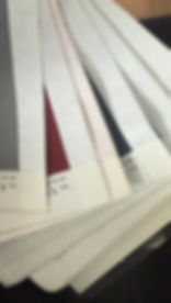 Collection of 44 coordinated designer upholstery fabric samples with original labels, perfect for quilting, textile art