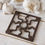 Thumbnail: Solid iron trivet for primitive European country kitchen decor
