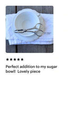 Vintage sugar tongs