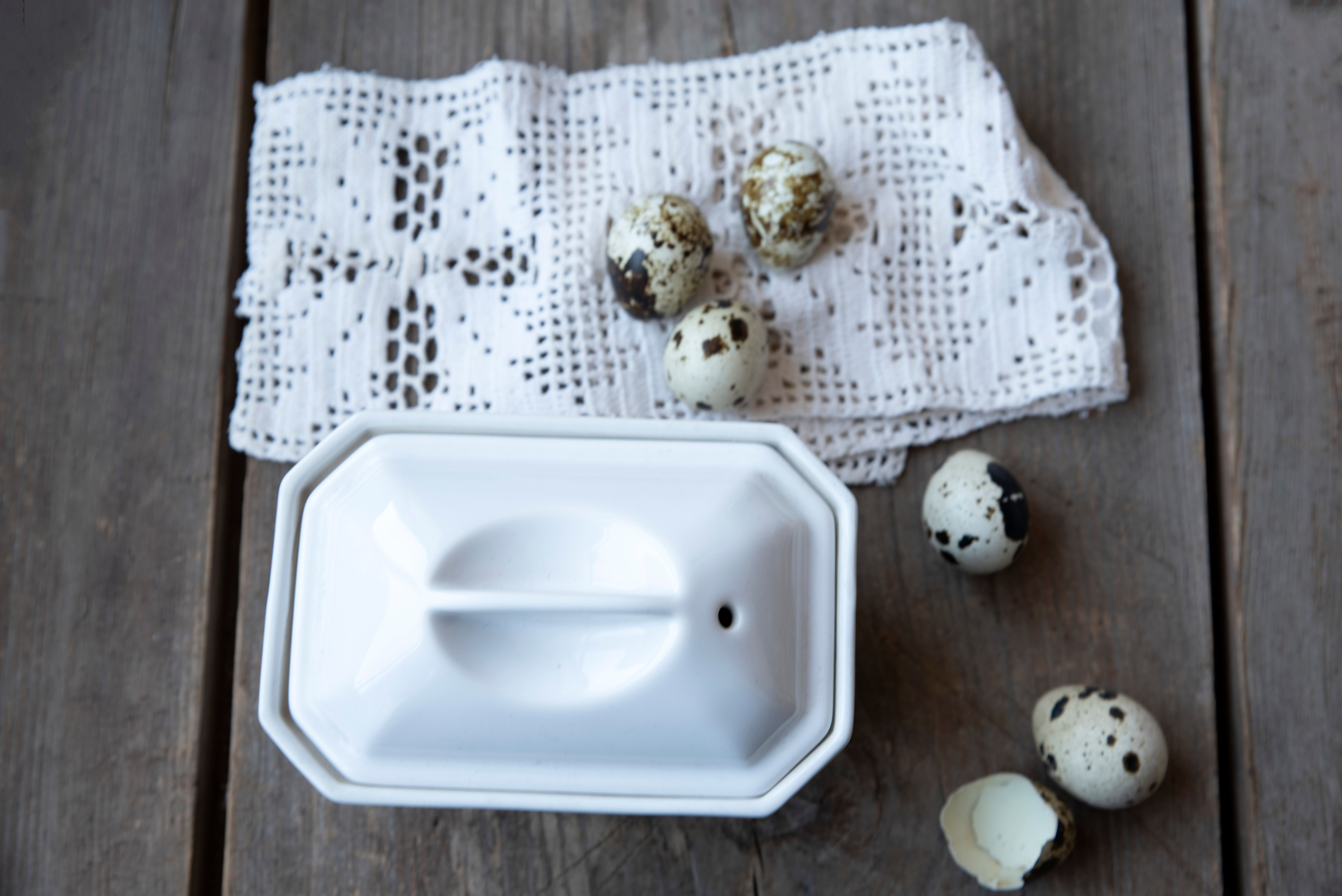 Vintage tiny tureen with lid – creamy white and full of charm