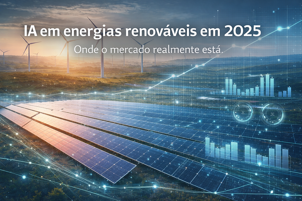 IA em energias renováveis em 2025: onde o mercado mundial se encontra