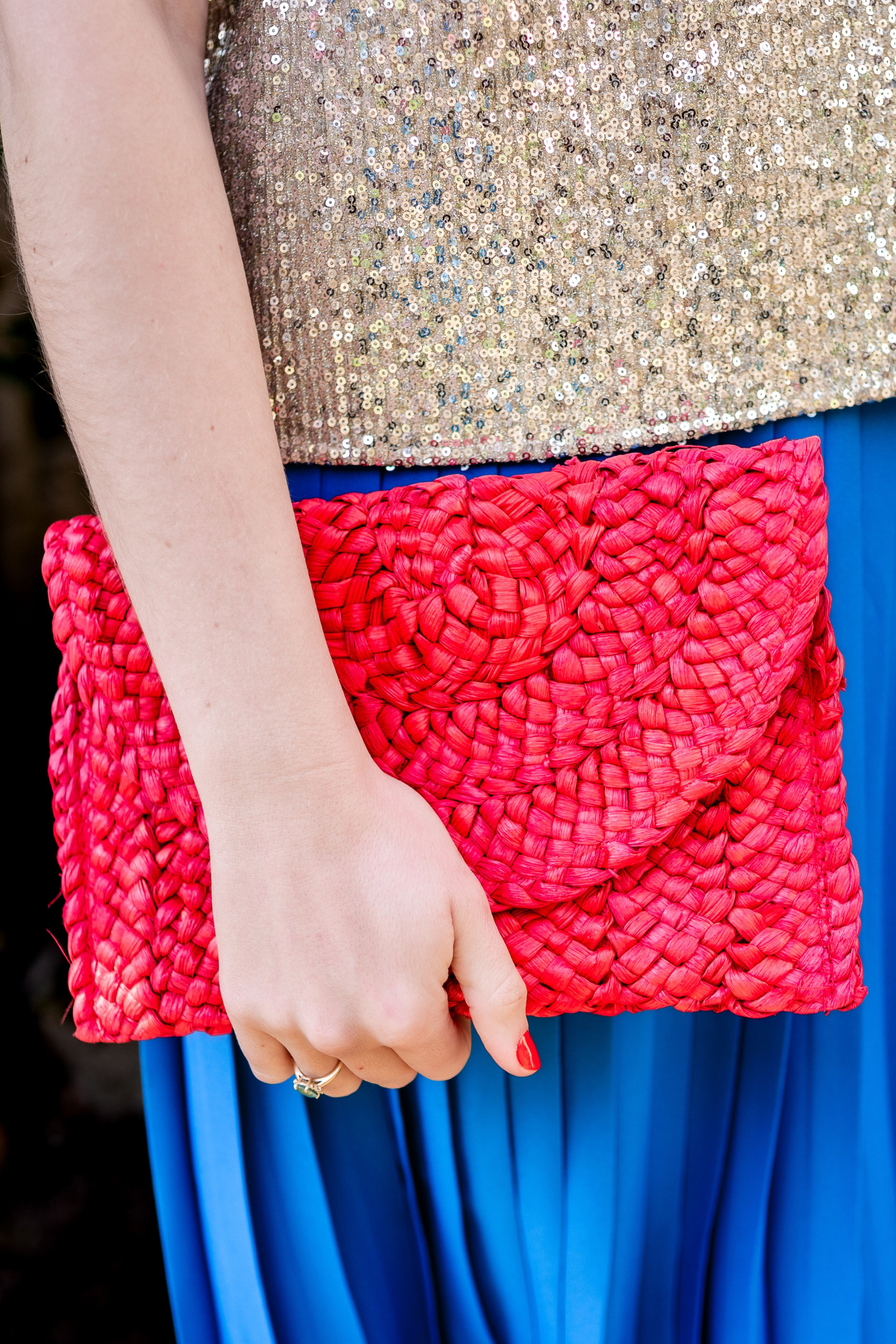 Pochette Ozon rouge