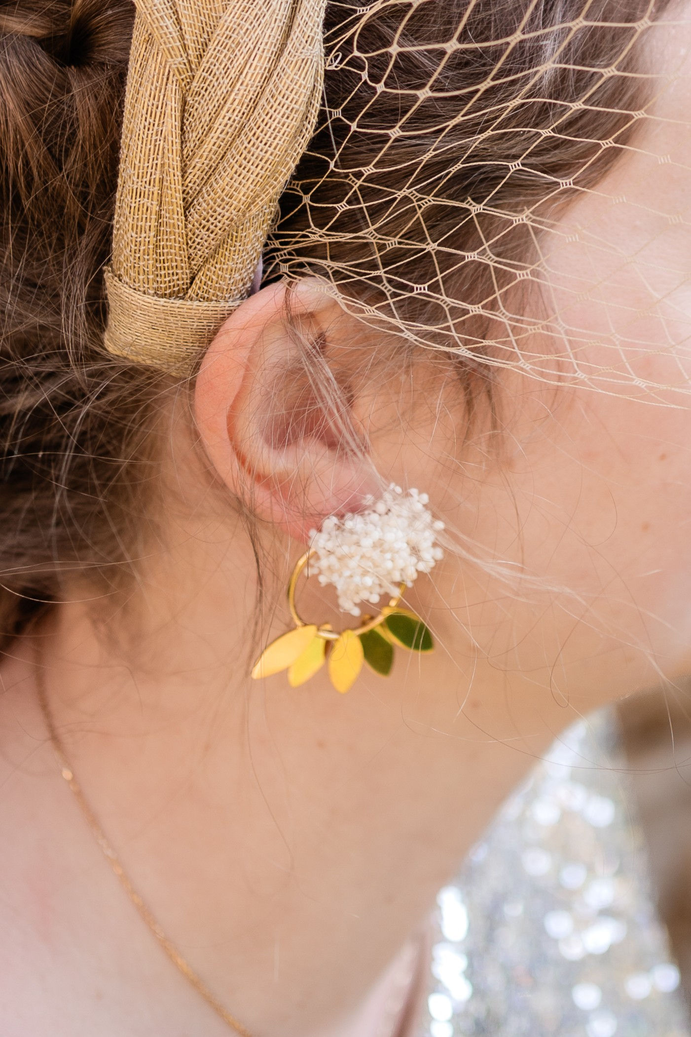 Puces Fleuries blanches