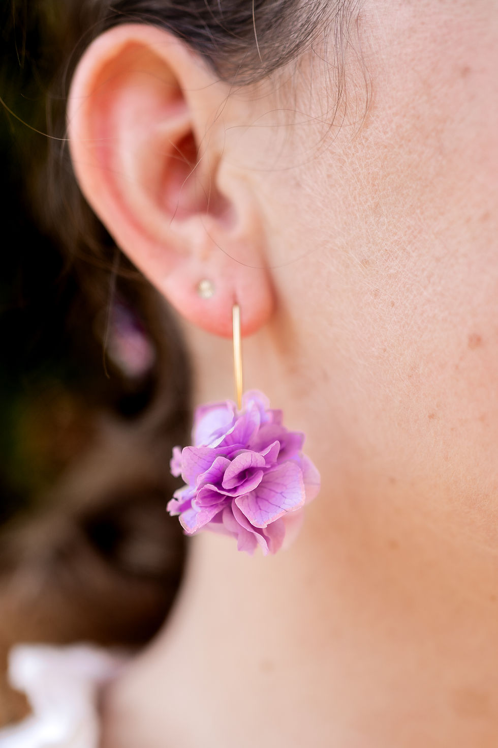 Miniature : Boucles d'oreilles Crabioule mauves