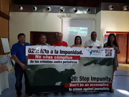 G-20: Alto a la Impunidad. No seas cómplice de los crímenes contra periodistas